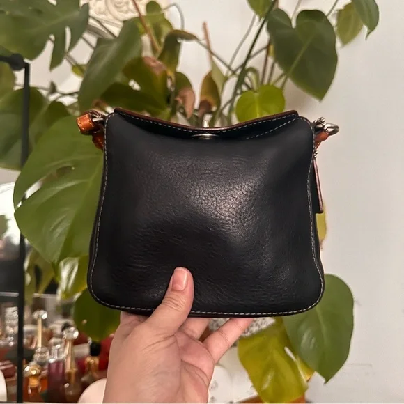 Y2K Coach mini Chelsea  Black Leather Bag - Picture 4 of 8